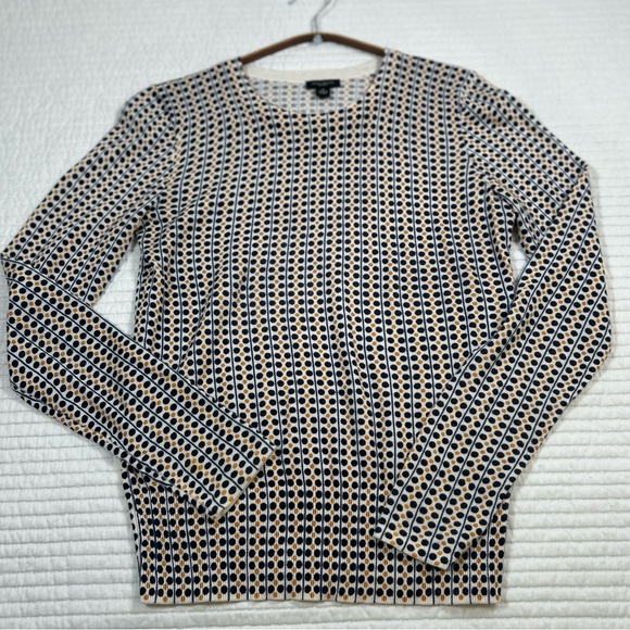 Ann Taylor Factory Blue and Gold Dot, Lightweight Sweater.Size XS.Career.Casual. - Picture 5 of 8